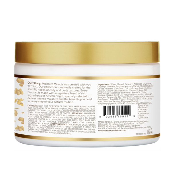 African Pride Moisture Miracle Shea Butter & Flaxseed Oil Curling Cream – Image 5