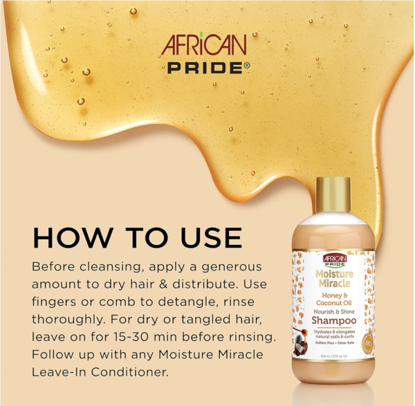 AFRICAN PRIDE MOISTURE MIRACLE – Shampoo – Image 4