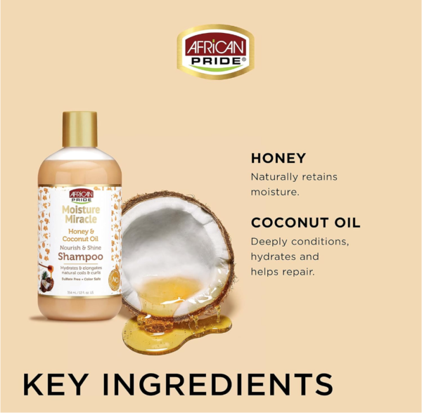 AFRICAN PRIDE MOISTURE MIRACLE – Shampoo – Image 3