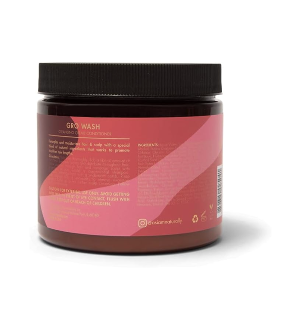 As I Am Long & Luxe GroWash Pomegranate & Passion Fruit  Cleansing Creme Conditioner. – Image 2