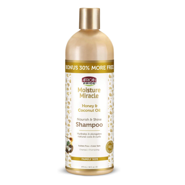 African Pride Moisture Miracle Honey & Coconut Oil Shampoo 16oz