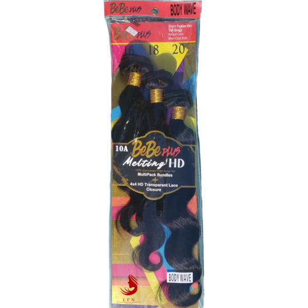 BeBe plus  Body Wave virgin human hair 10a – Image 3