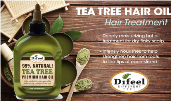 Difeel Premium Natural Hair Oil - Tea Tree Oil for Dry Scalp 7.1 Ounce – Image 5