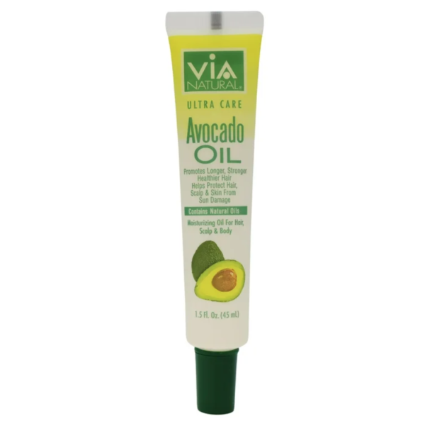 Via Natural Ultra Care Avocado Oil for Hair, Scalp and Body 1.5 Oz.