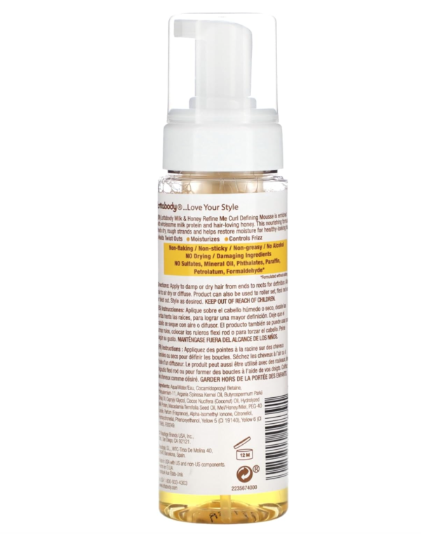 Lottabody Milk & Honey Define Me Curl Defining Mousse, 7 Oz – Image 2