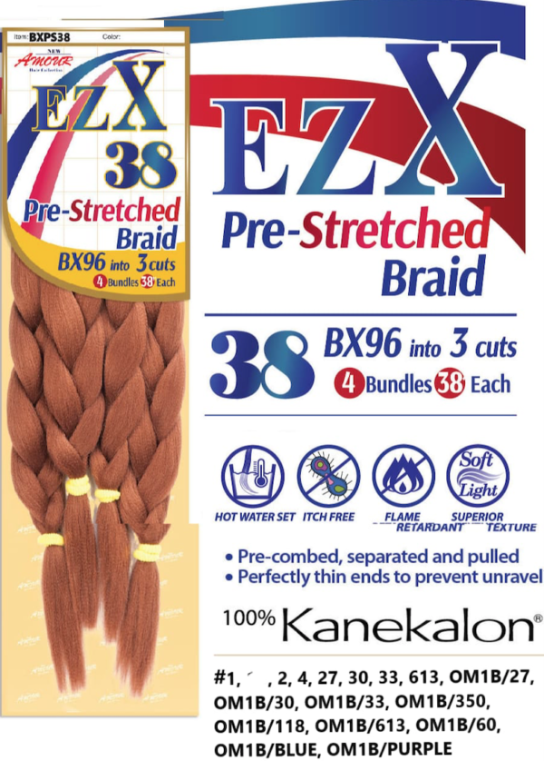 EZX Pre-Stretched Braid 38" 4 bundles