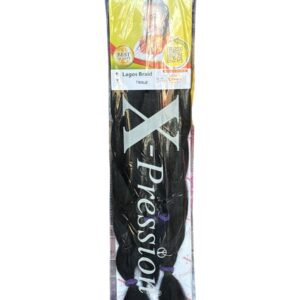 X-PRESSION Lagos Braids T1B/BLUE 4Bundles 38"