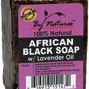 Grand Savon Noir À La Lavande Pour Le Visage