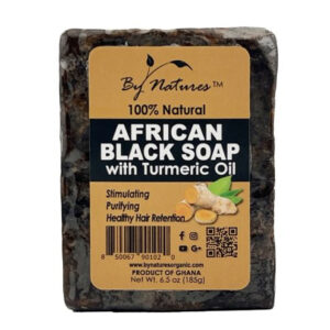 By Natures African Black Soap -Turmeric Oil (6.5 oz/185 g) #133