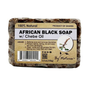 By Natures African Black Soap -Chebe Oil (3.5 oz/100 g) #135