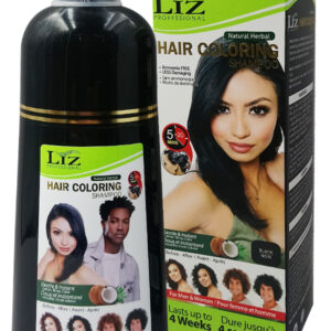 Liz Hair Coloring Shampoo - Black (400 ml)
